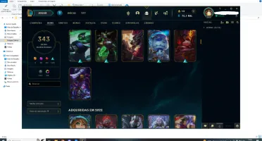 Conta De Lol Com 343 Skins-League Of Legends