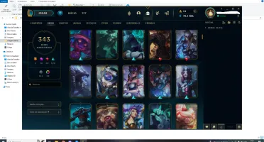 Conta De Lol Com 343 Skins-League Of Legends