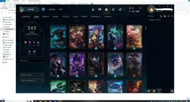 Conta De Lol Com 343 Skins-League Of Legends