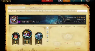 CONTA UNRANKED LV 28 / 46 CAMPEÕES / 4 SKINS