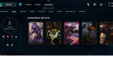 Conta De LoL - Platina nas 2 filas - M7 de Lucian