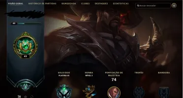 Conta De LoL - Platina nas 2 filas - M7 de Lucian