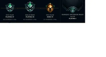 Conta De LoL - Platina nas 2 filas - M7 de Lucian
