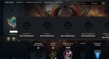 Unranked com 125 Champs e 87 Skins ( MID / JG / ADC )