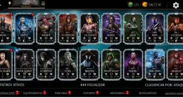 Conta Mk Mortal Kombat Mobile 50 Dima