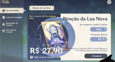 Conta ar 39 com Diluc , Keqing e livro 5☆
