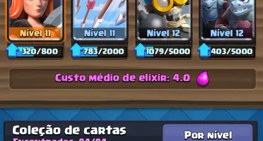 Conta de clash Royale level 11 quase 12 cartas level 12