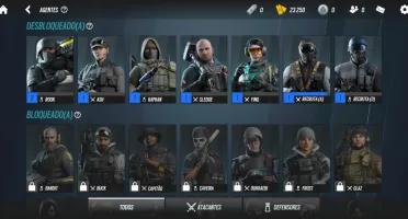 Conta no Rainbow Six Mobile