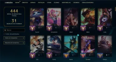 Diamante 4 com 150 Champs e 118 Skins ( ADC / MID )