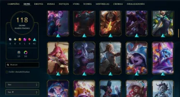 Diamante 4 com 150 Champs e 118 Skins ( ADC / MID )