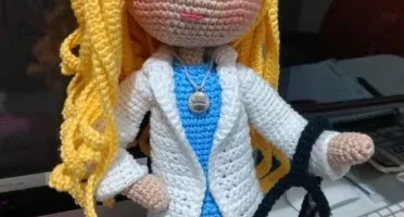 Amigurumi Profissões - Médica