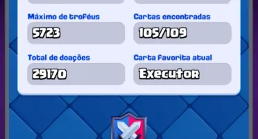 Conta 7 anos Clash Royale, todas lendárias e um campeão