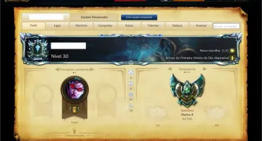 Conta League of Legends Borda de Diamante