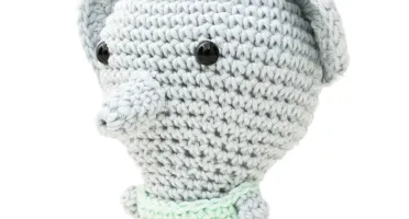 Elefante Cabeçudo em Amigurumi
