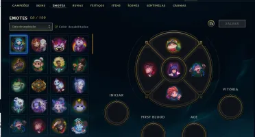 Conta de LOL | Diamond 4 | 61 SKINS | 1 UTT 1 MIT 5 LENDA|
