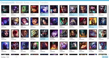 CONTA LOL Borda Prata 56 champs 9 skins