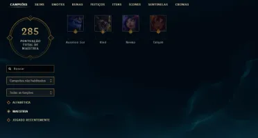 Conta de League of Legends