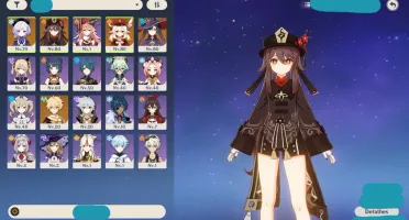 Conta Genshin AR 49 4 Personagens 5 estrelas