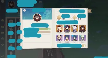 Conta Genshin AR 49 4 Personagens 5 estrelas