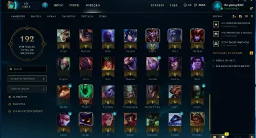 Conta LOL Lvl 30 54 Skins 87 Champs Prata