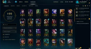 Conta LOL Lvl 30 54 Skins 87 Champs Prata