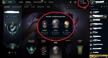 ACC PLATINA/ 106 SKINS/ 55.000 ESSÊNCIA AZUL/FALTA 5 CHAMPS