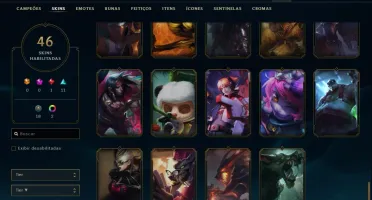 Conta prata 4 com 46 skins e 131 champs (Faltam 20)