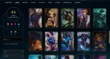 Conta prata 4 com 46 skins e 131 champs (Faltam 20)