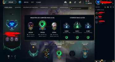 CONTA DE LOL PLATINA 2 - 115 SKINS - CONTA ANTIGA LV 249