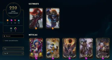 Conta com muitas skins prestígios