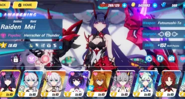 Honkai Impact 3 America contalvl45 HoT Asuka VioletExecuter