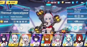 Honkai Impact 3 America contalvl45 HoT Asuka VioletExecuter