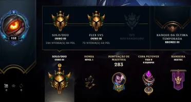 CONTA LEAGUE OF LEGENDS 165 SKINS