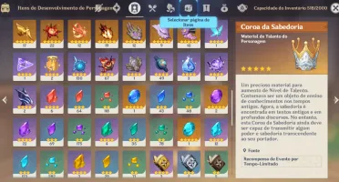 AR 56 | Xiao, Hutao, Baizhu, Nahida, Zhongli | 3 Armas 5⭐