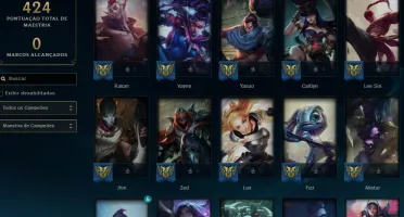 CONTA COM 102 SKIN'S E NÍVEL 328