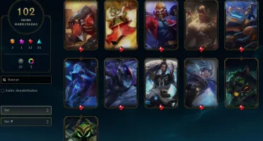 CONTA COM 102 SKIN'S E NÍVEL 328