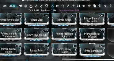 Conta Warframe PC Maestria 28.