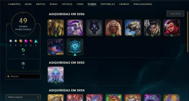 Platina 3 com 35 Champs e 1 Skin