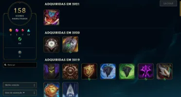 Conta LOL +155 skins