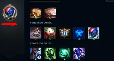 Conta LOL +155 skins