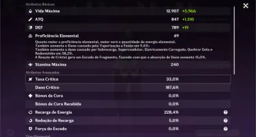 AR57 - Baal Eula Xião Kazuha Keqing Jean C1 e Mona C3 + Jade