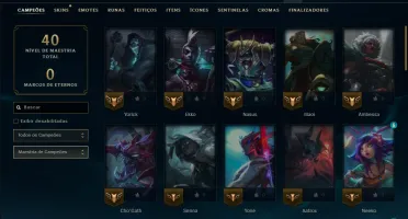 Prata 2 com 50 Champs e 5 Skins +1 Prestigio