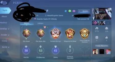 Conta mobile legends mítico V