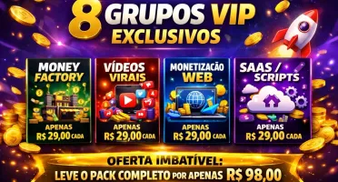 Pack de conteúdos para lucrar online