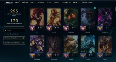 Unranked com 150 Champs e 118 Skins ( MONO SUP )