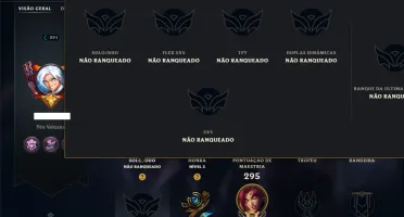 Unranked com 150 Champs e 118 Skins ( MONO SUP )