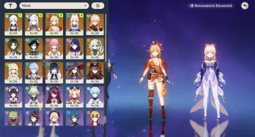 Conta Genshin Impact AR60 - Ayaka, Shenhe, Raiden, Hutao