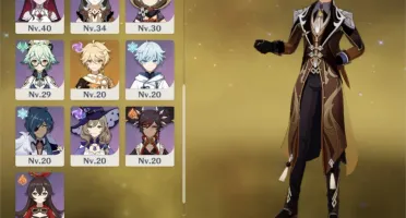 Yoimiya, Zhongli, Diluc c1e espada falcão