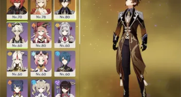 Yoimiya, Zhongli, Diluc c1e espada falcão