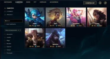 Conta platina 2 com TODOS os champs e 224 skins